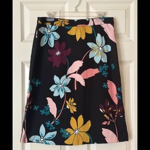 Target Who What Wear Black Floral Skirt